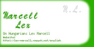 marcell lex business card